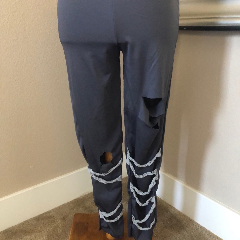 Spirit Halloween Zombie Costume Pants Grey
